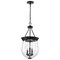 Nuvo Boliver 3-Light Pendant 11 in. Matte Black Clear Seeded Glass 60/7800 - alternate 1